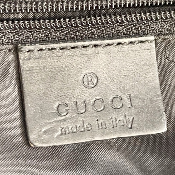 Gucci black nylon and leather large hobo shoulder bag vintage - Picture 12 of 13